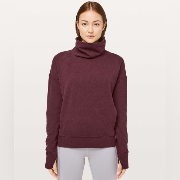 Lululemon | Go Forward Pullover | Sz 4 | Heathered Bordeaux Drama | EUC - Picture 1 of 12